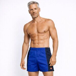 Wilson Men's Blue / Navy Core Tennis Volley Short - Good preowned condition!